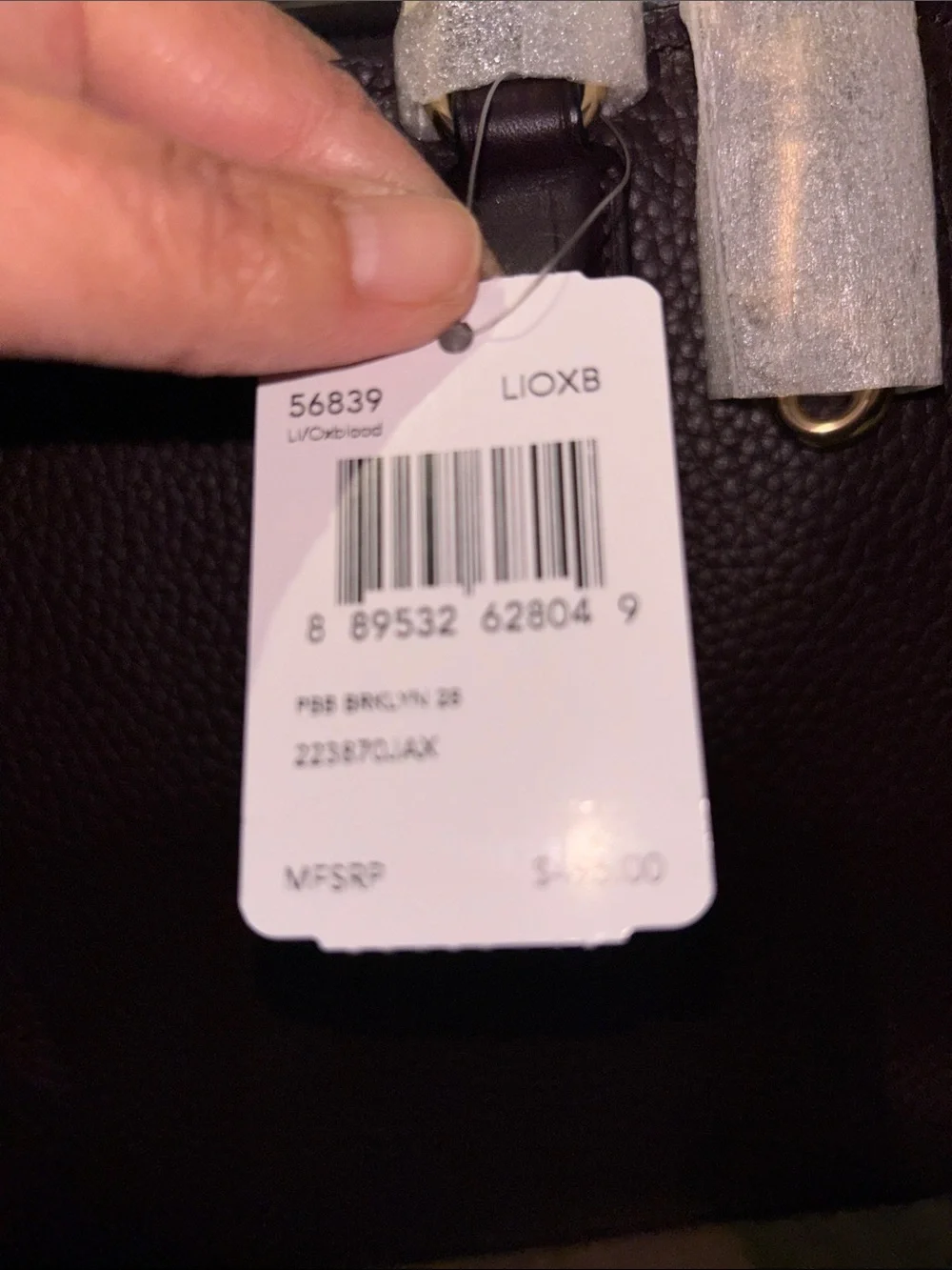 Coach Pebbled Leather Satchel in Wine